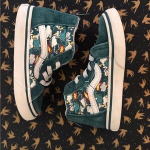 Vans Kids Sneakers in Teal and White